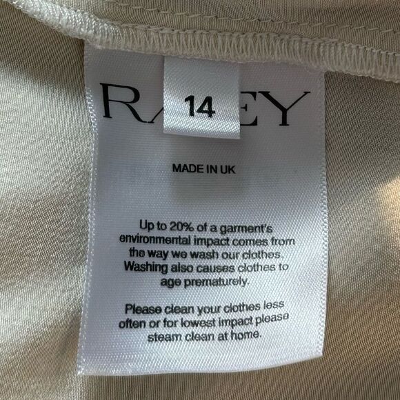 RAEY Cream Satin Button-Up Shirt - Picture 6 of 16